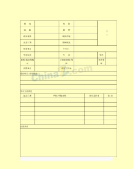 外贸业务员面试应聘求职简历表格_简介doc文档Word模板下载