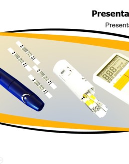血糖仪 DNA分子链 骨科医疗医药行业Office PPT免费模板背景素材下载