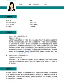 酒店应聘求职简历模板下载word格式_简介doc文档Word模板下载