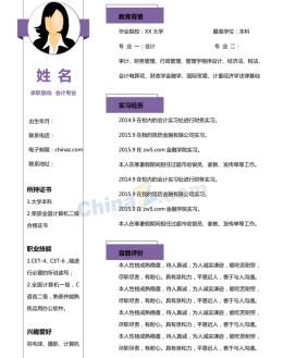 出纳专员应聘求职简历模板下载_简介doc文档Word模板下载