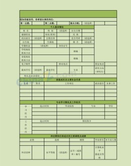 教师应聘应聘求职简历表格模板_简介doc文档Word模板下载