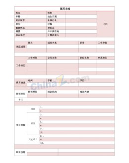 出纳个人应聘求职简历表格下载_简介doc文档Word模板下载