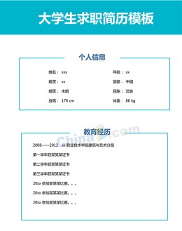 大学生求职应聘求职简历模板下载_简介doc文档Word模板下载